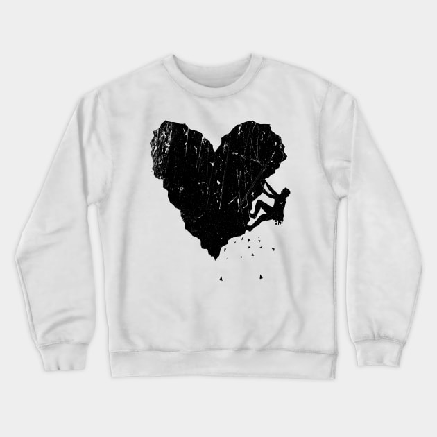 Climbing - Peak of Love Crewneck Sweatshirt by barmalisiRTB